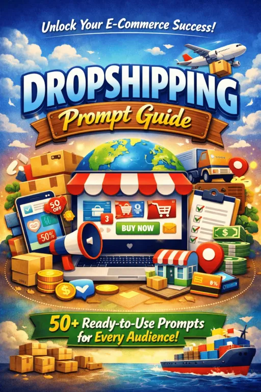 prompt guide dropshipping content creation