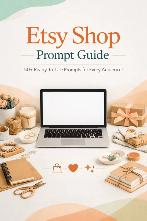 prompt guide etsy shop content creation