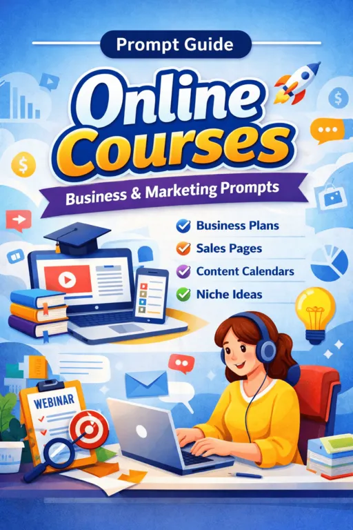prompt guide online courses business & marketing prompts