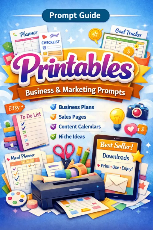 prompt guide printables business & marketing prompts